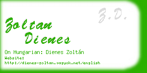 zoltan dienes business card